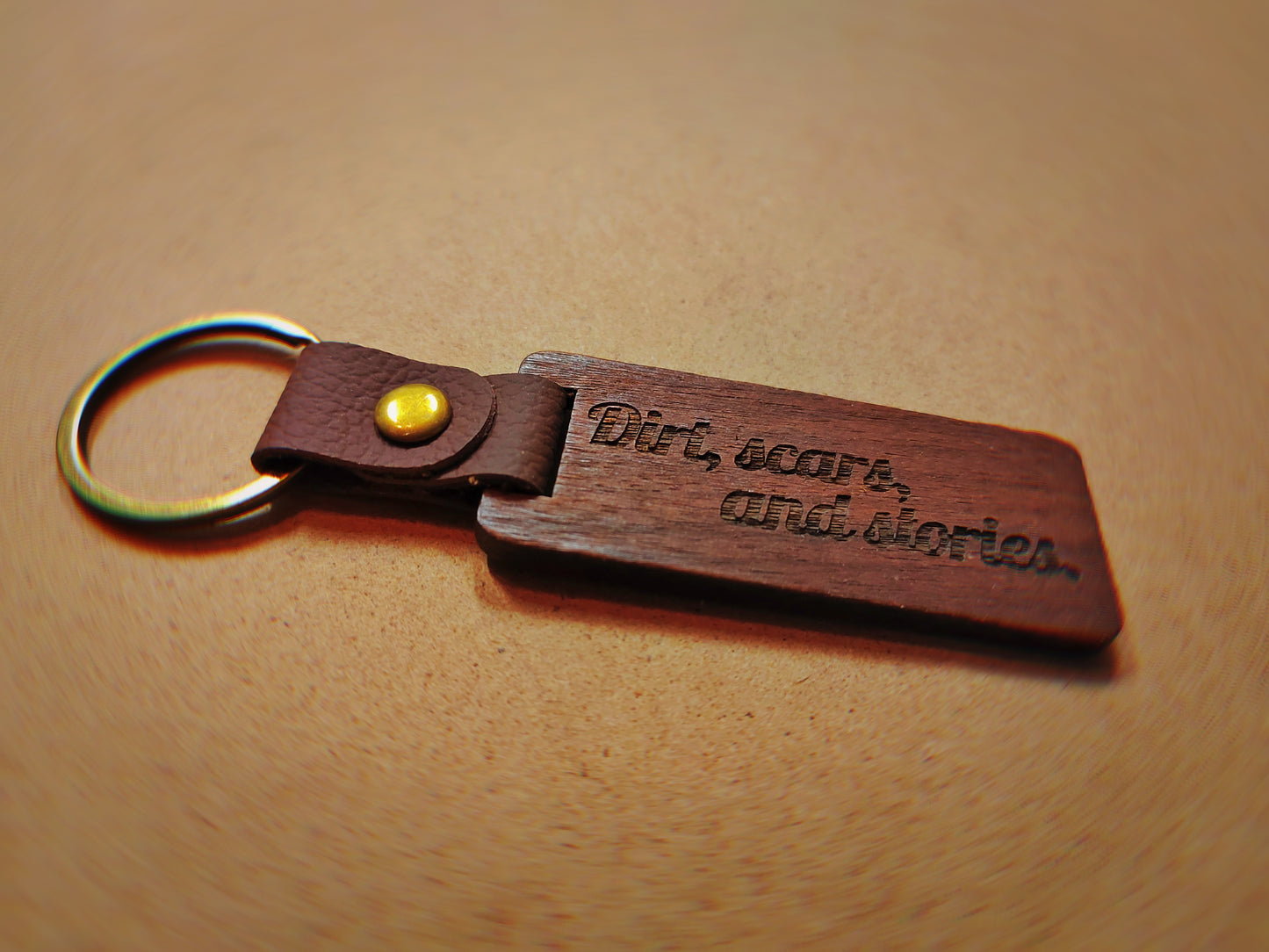 Custom Rectangle Wood Keychain | Fully Personalized Laser Engraving